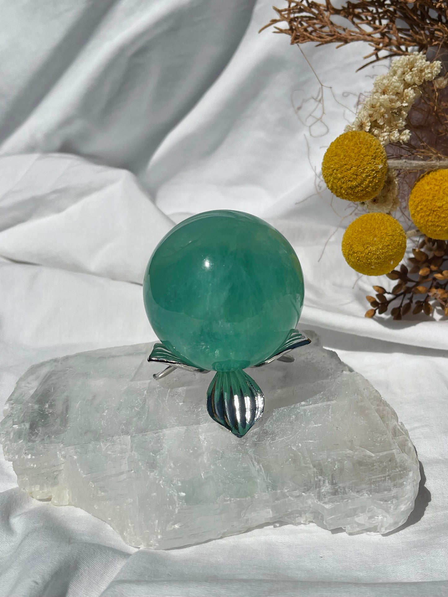 Green Fluorite Sphere #1