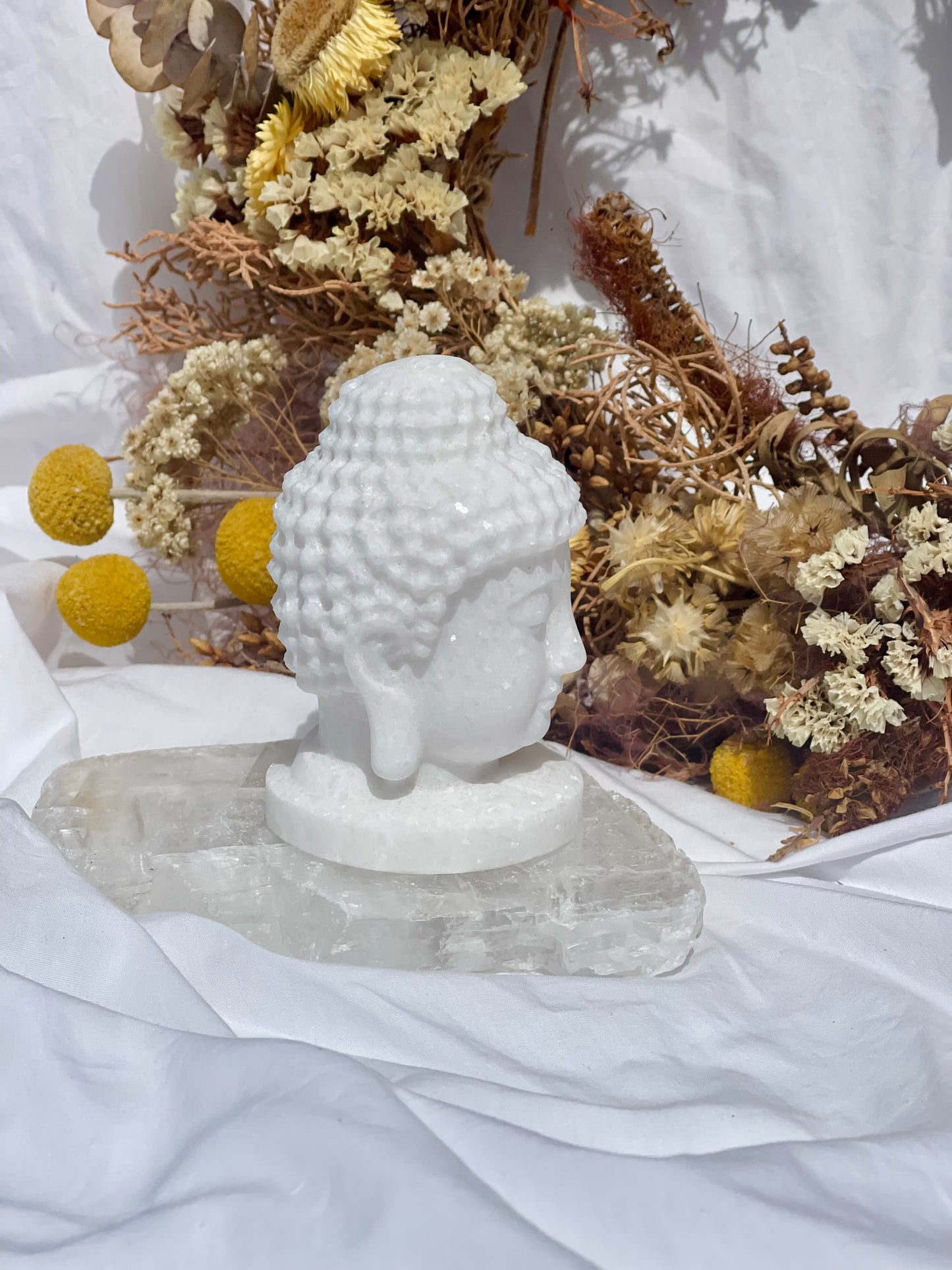 White Jade Buddha Head