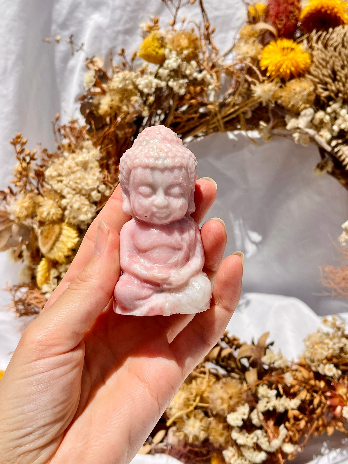 Pink Opal Buddha #1