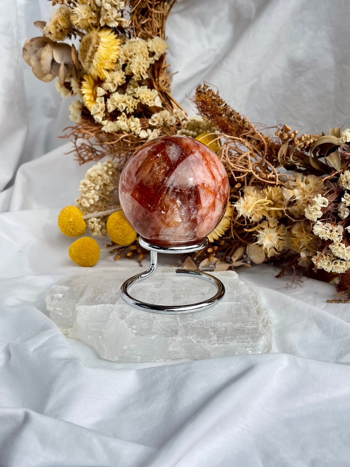Fire Quartz Sphere