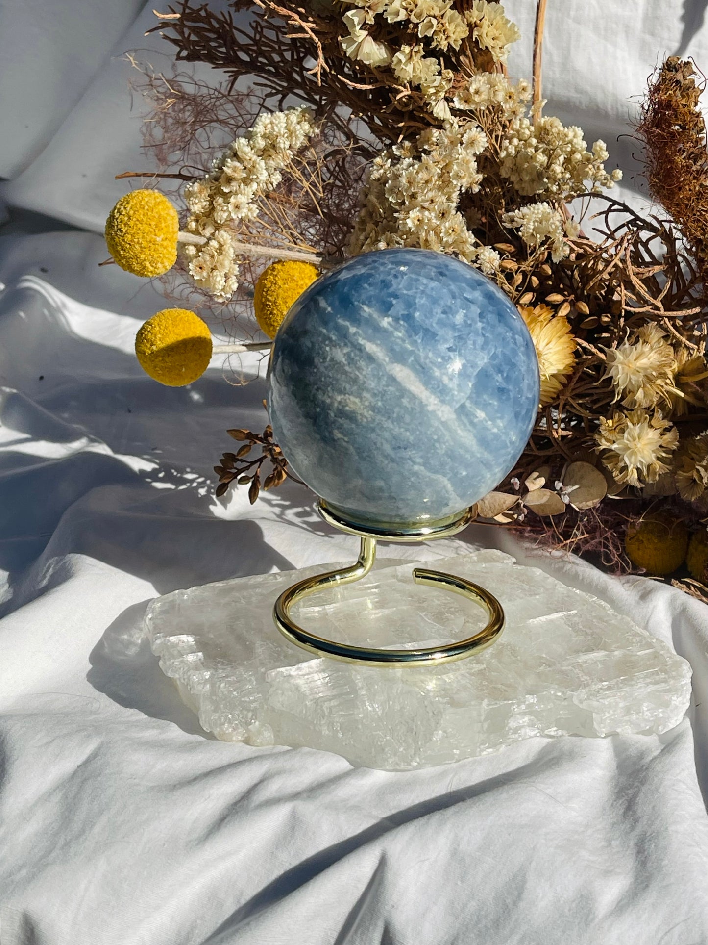 Blue Calcite Sphere