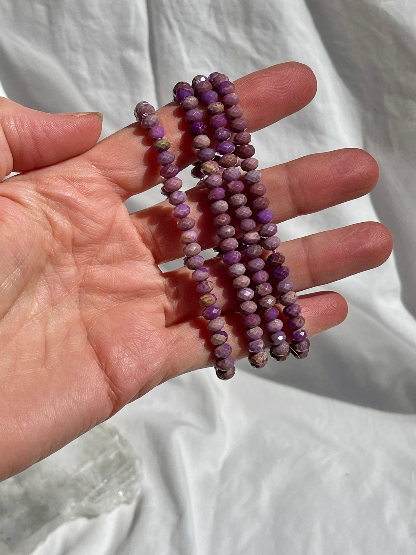 Phosphosiderite Facet Bracelet