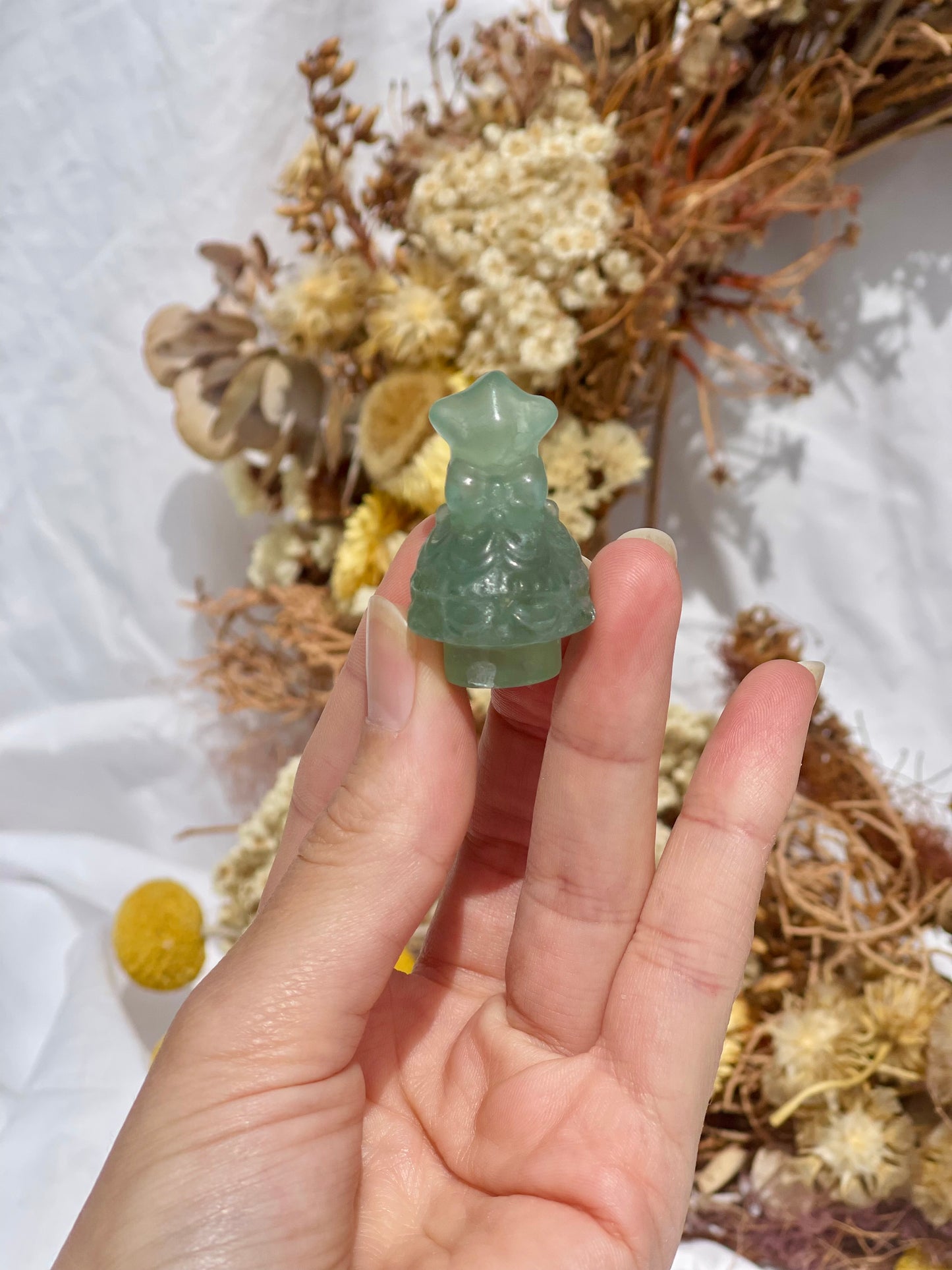 Green Fluorite Mini Christmas Tree