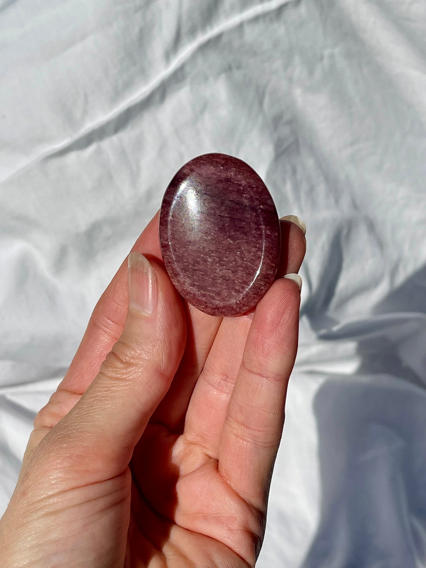 Strawberry Quartz Worry Stone