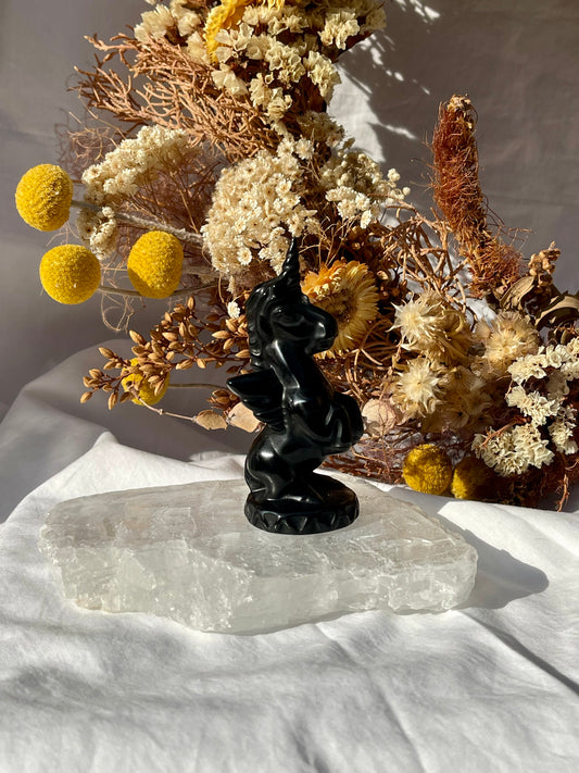 Black Obsidian Unicorn