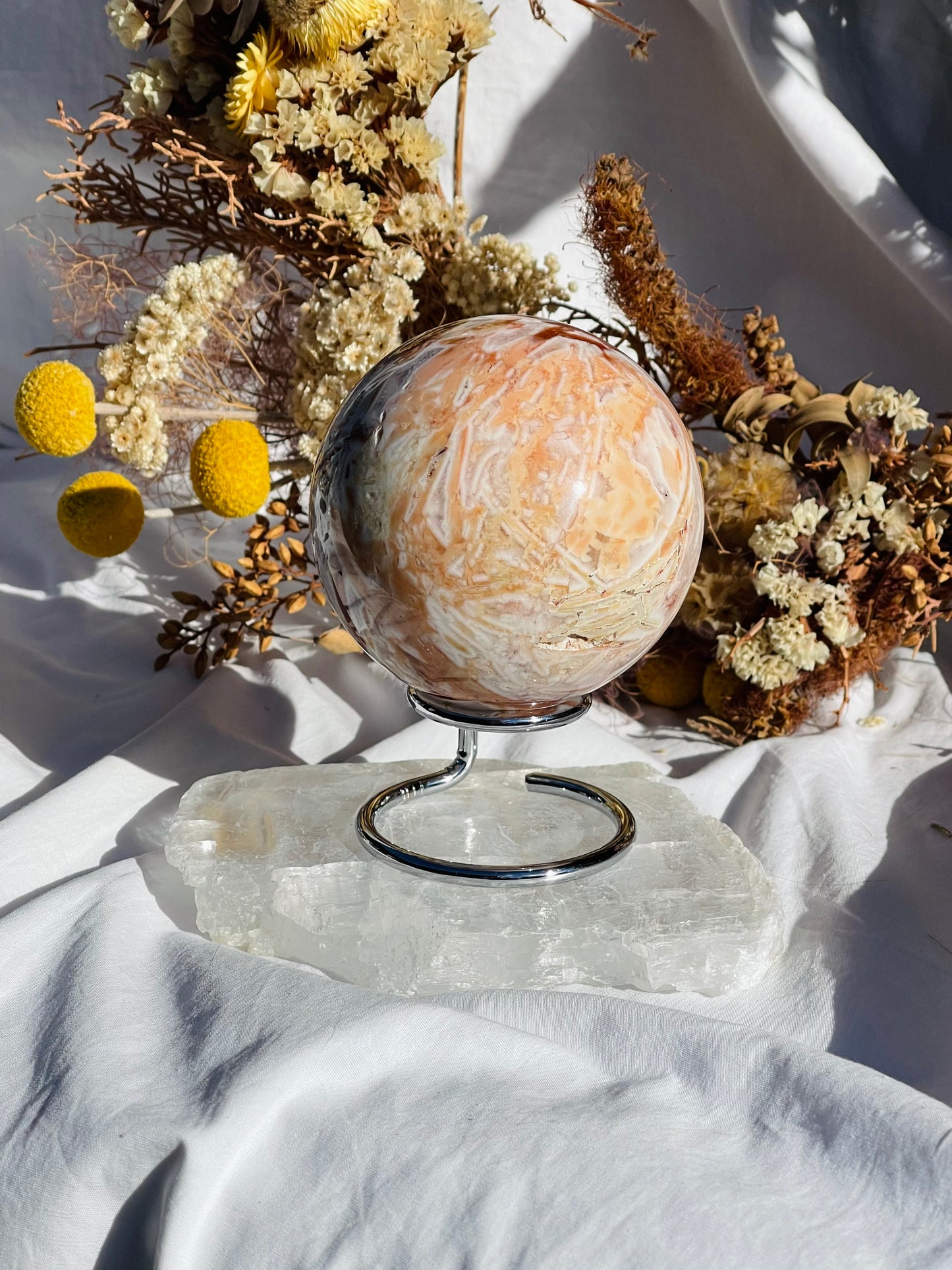 Agate & Quartz Sphere