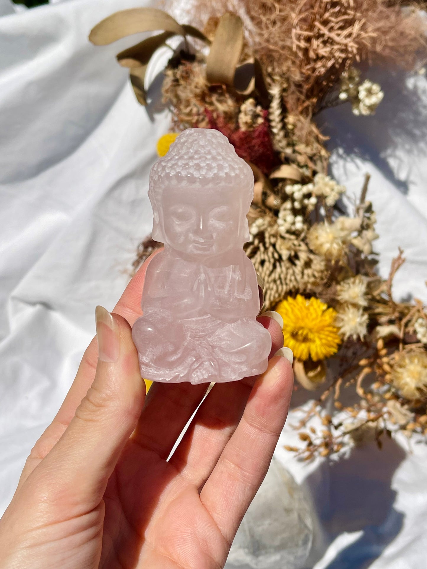 Rose Quartz Buddha