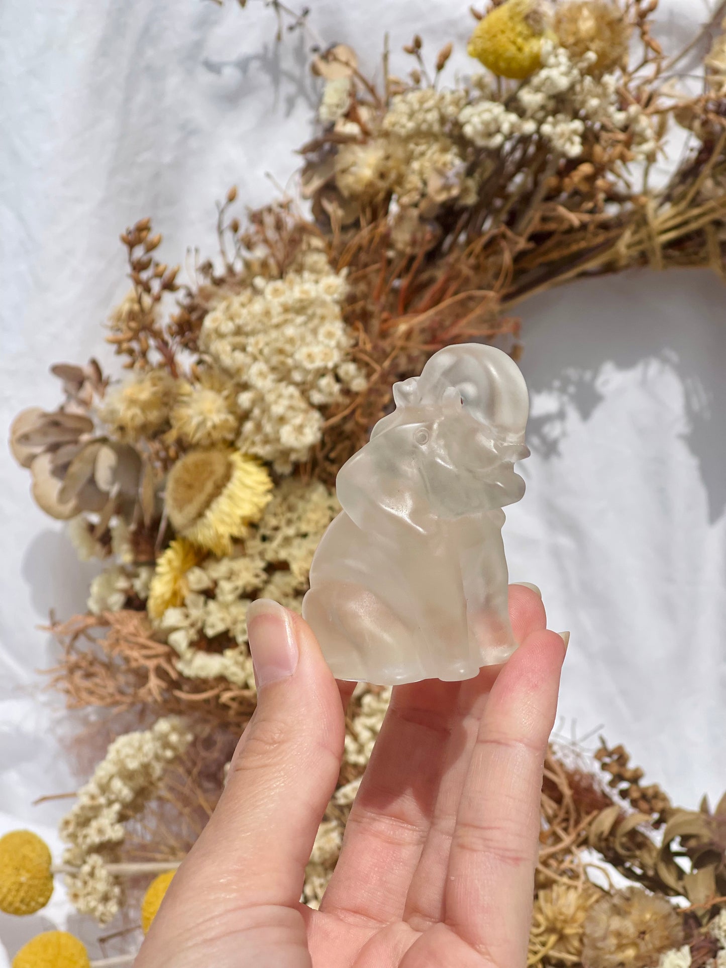 Clear Quartz Elephant