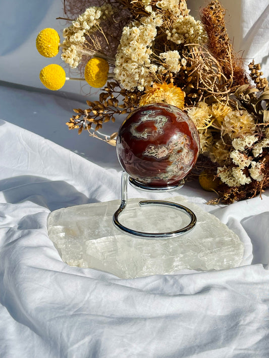 Red Moss Agate Sphere #2