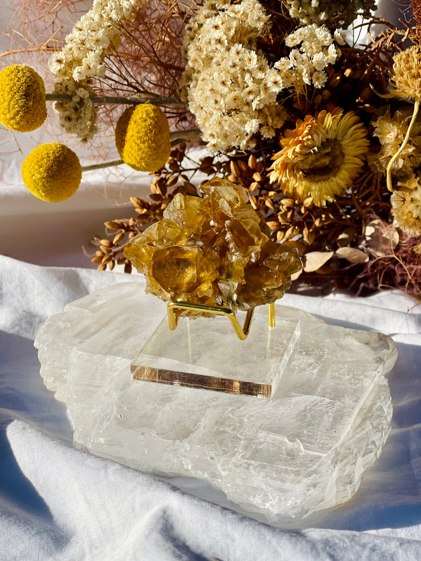 Yellow Fluorite Specimen