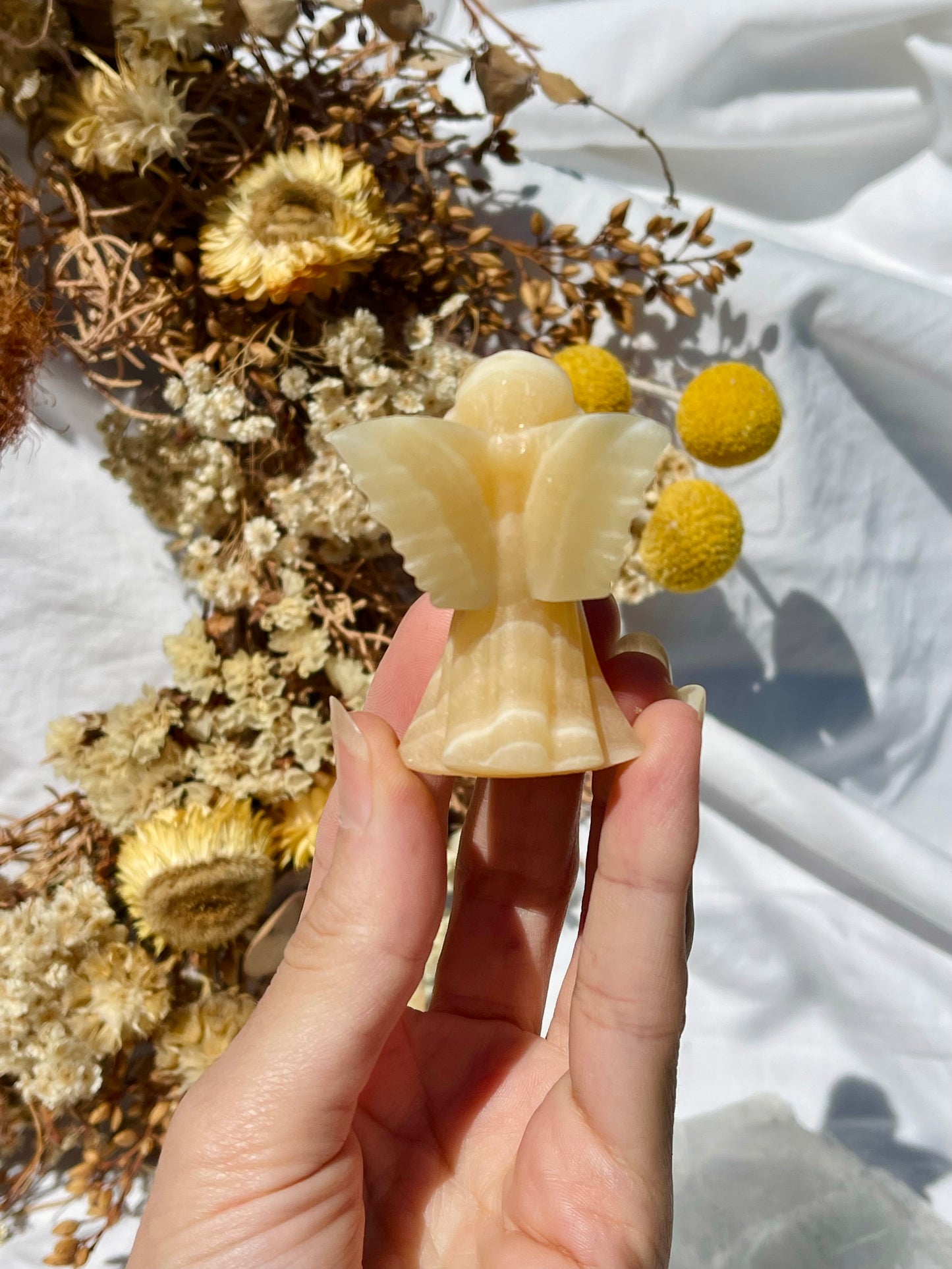 Orange Calcite Angel #1