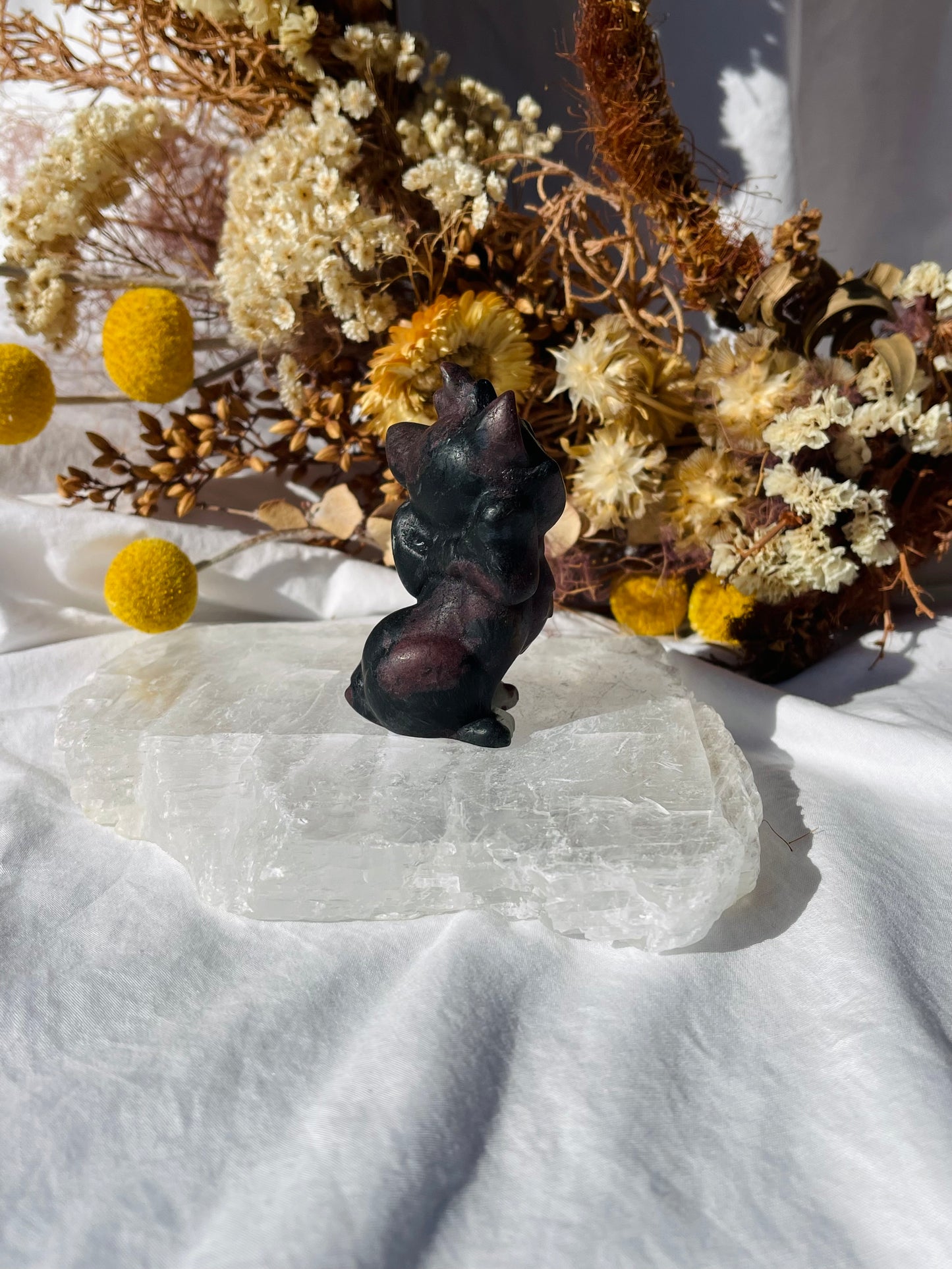 Garnet Astrophyllite Marie Cat