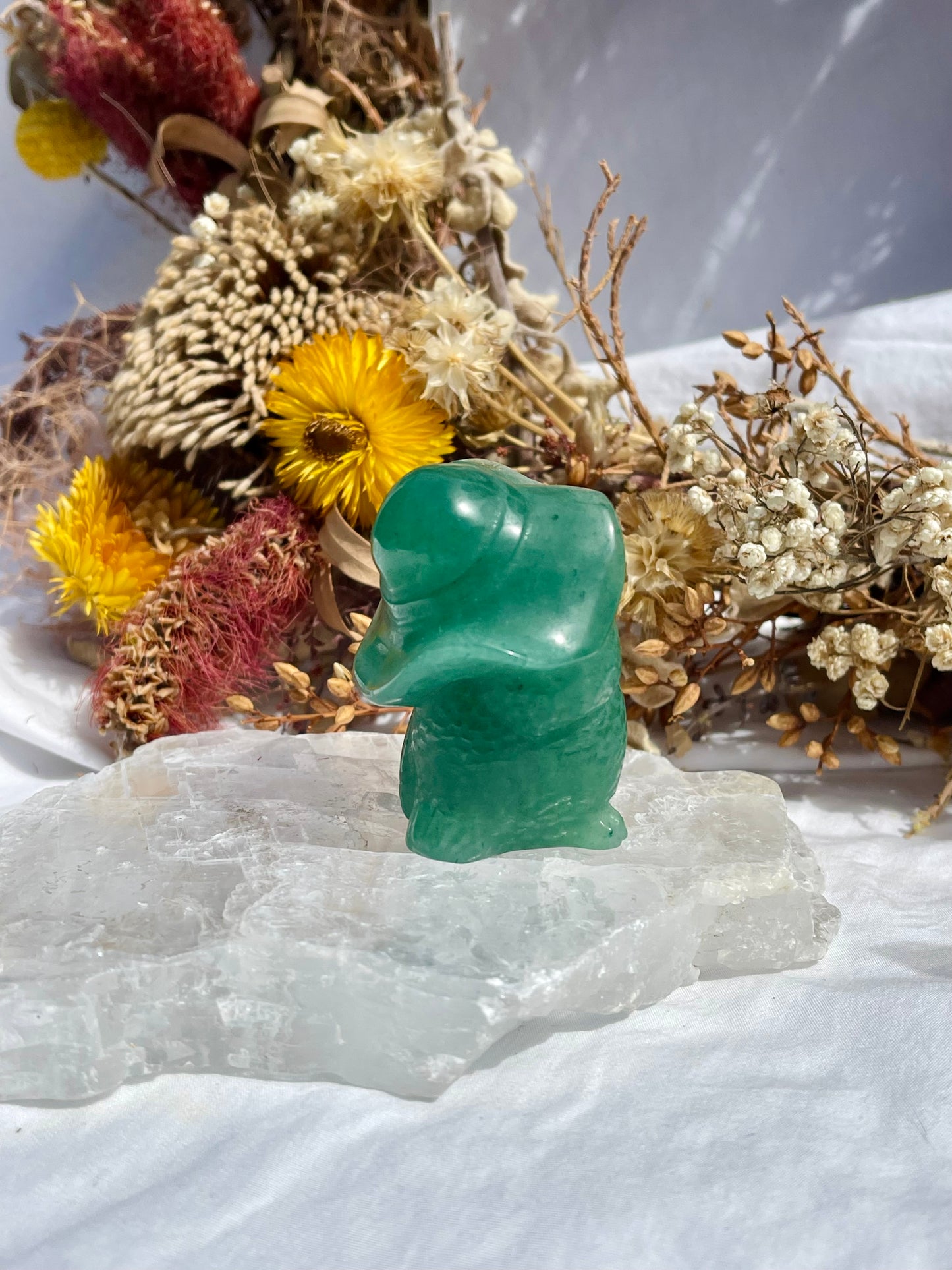 Green Aventurine Owl