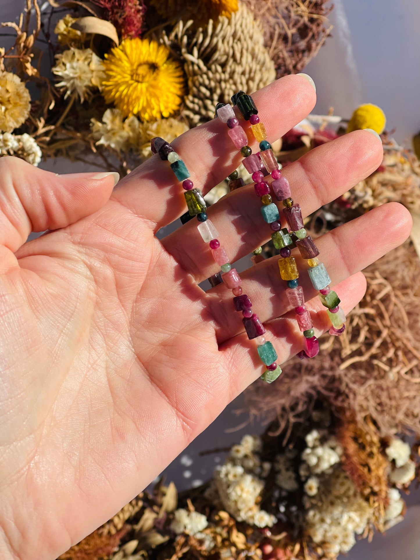 Watermelon Tourmaline Bracelet