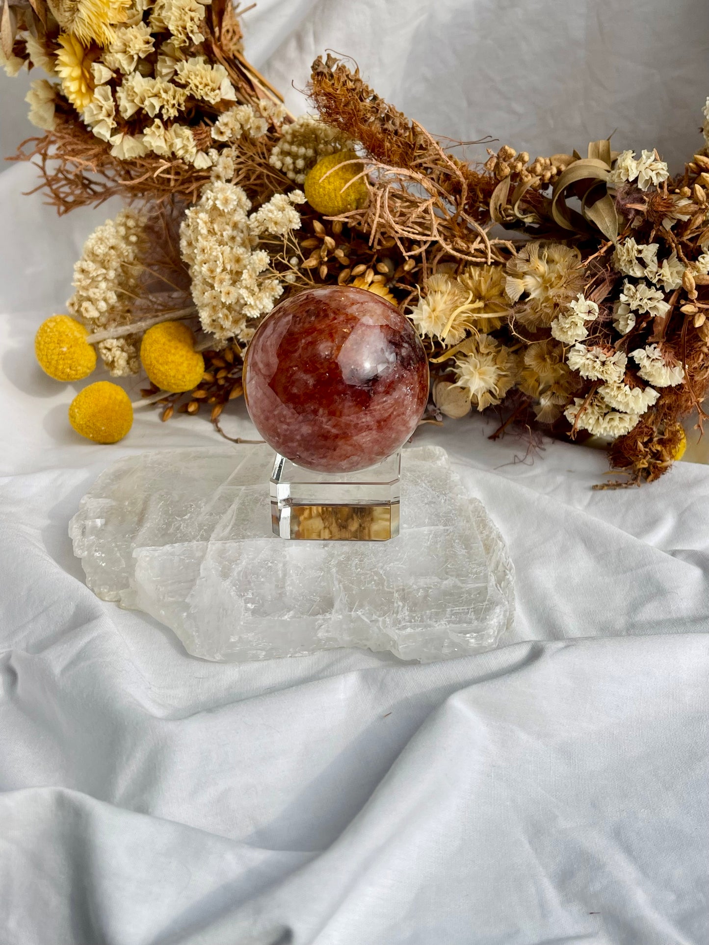 Fire Quartz Sphere