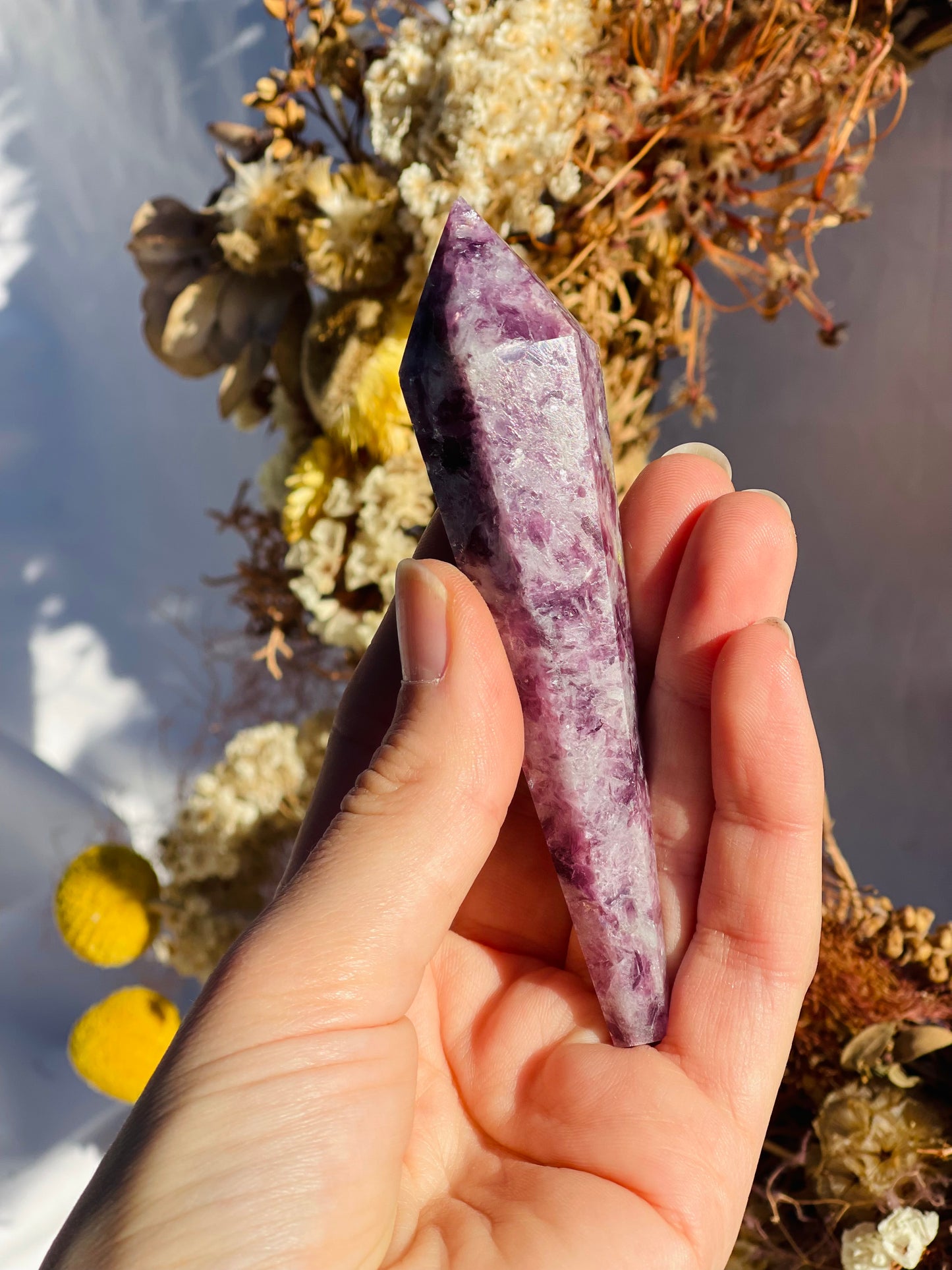 Lepidolite Wand #1