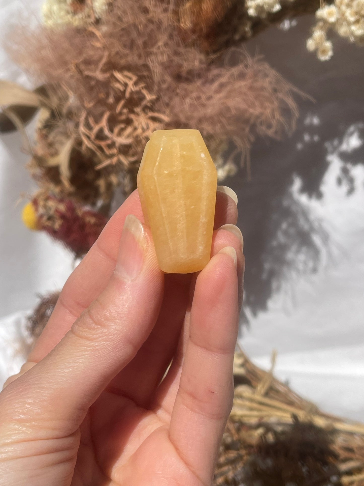 Orange Calcite Coffin
