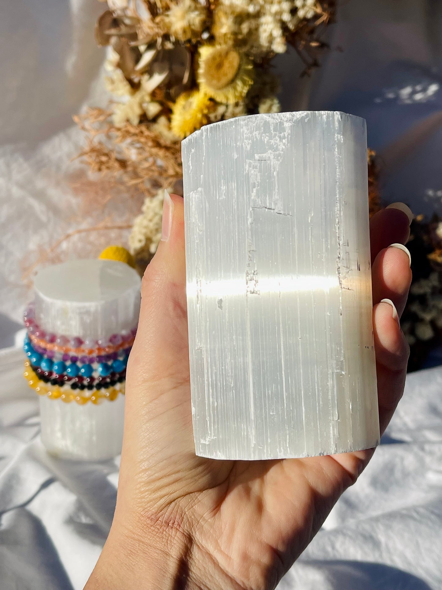 Selenite Bracelet Wand | Small