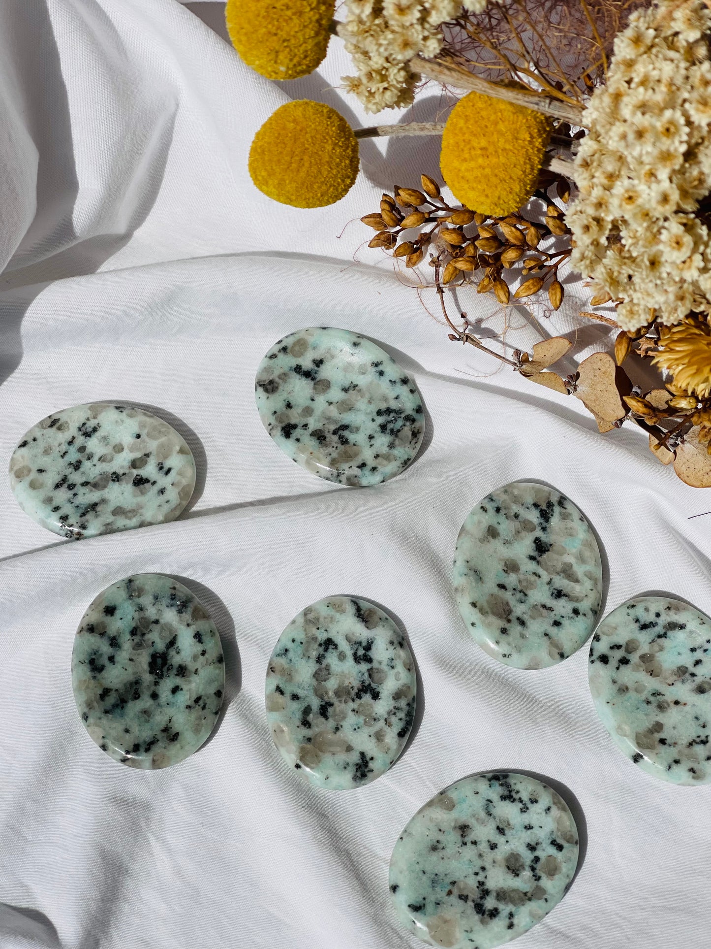 Kiwi Jasper Worry Stone