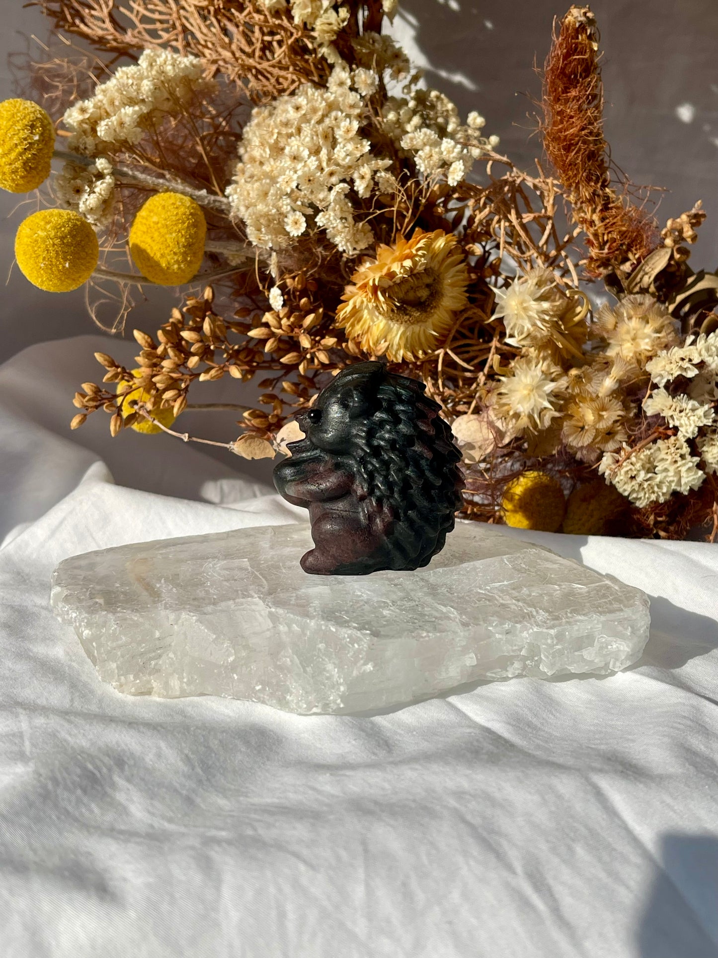 Garnet / Astrophyllite Hedgehog