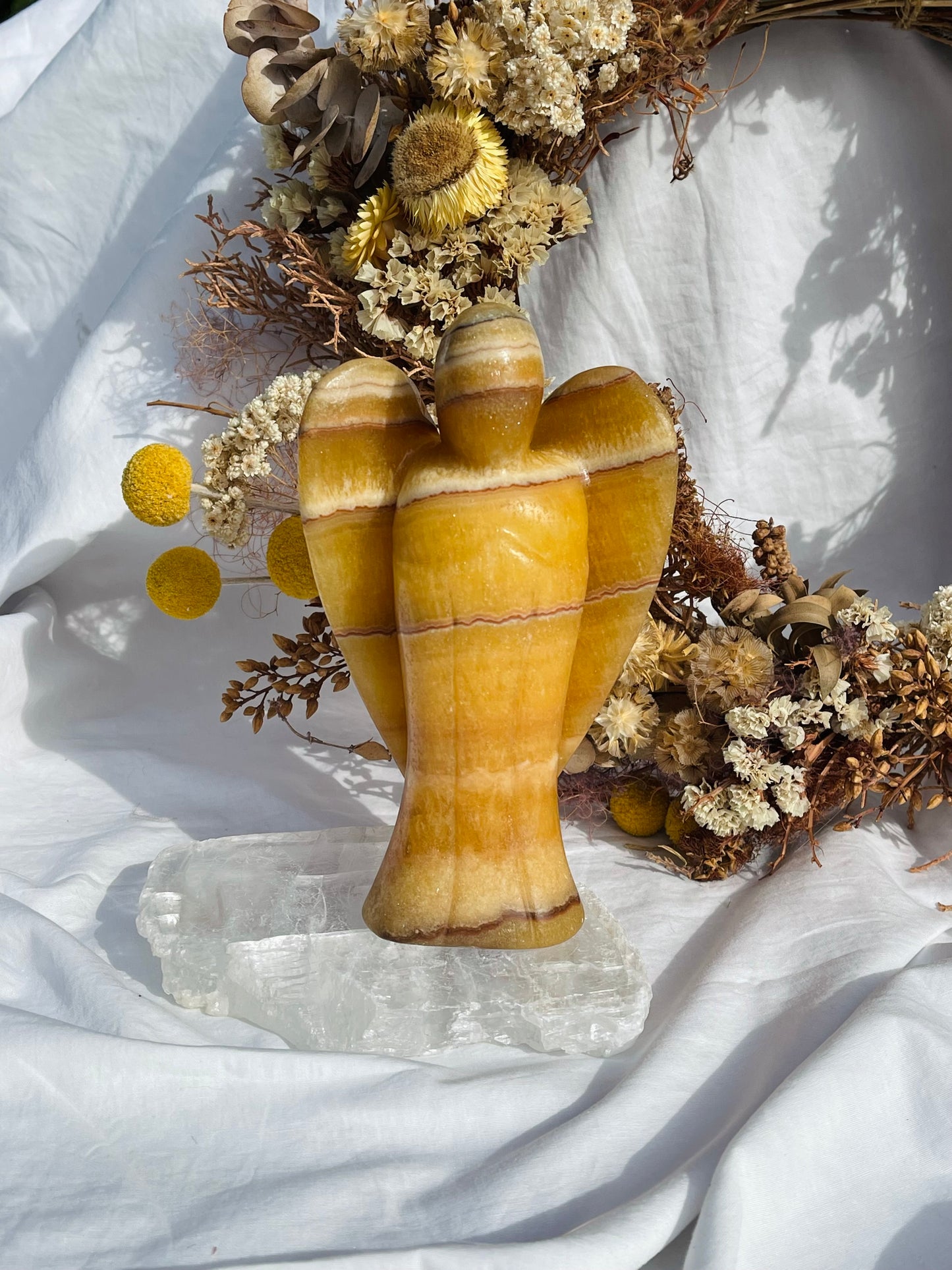 Orange Calcite Angel