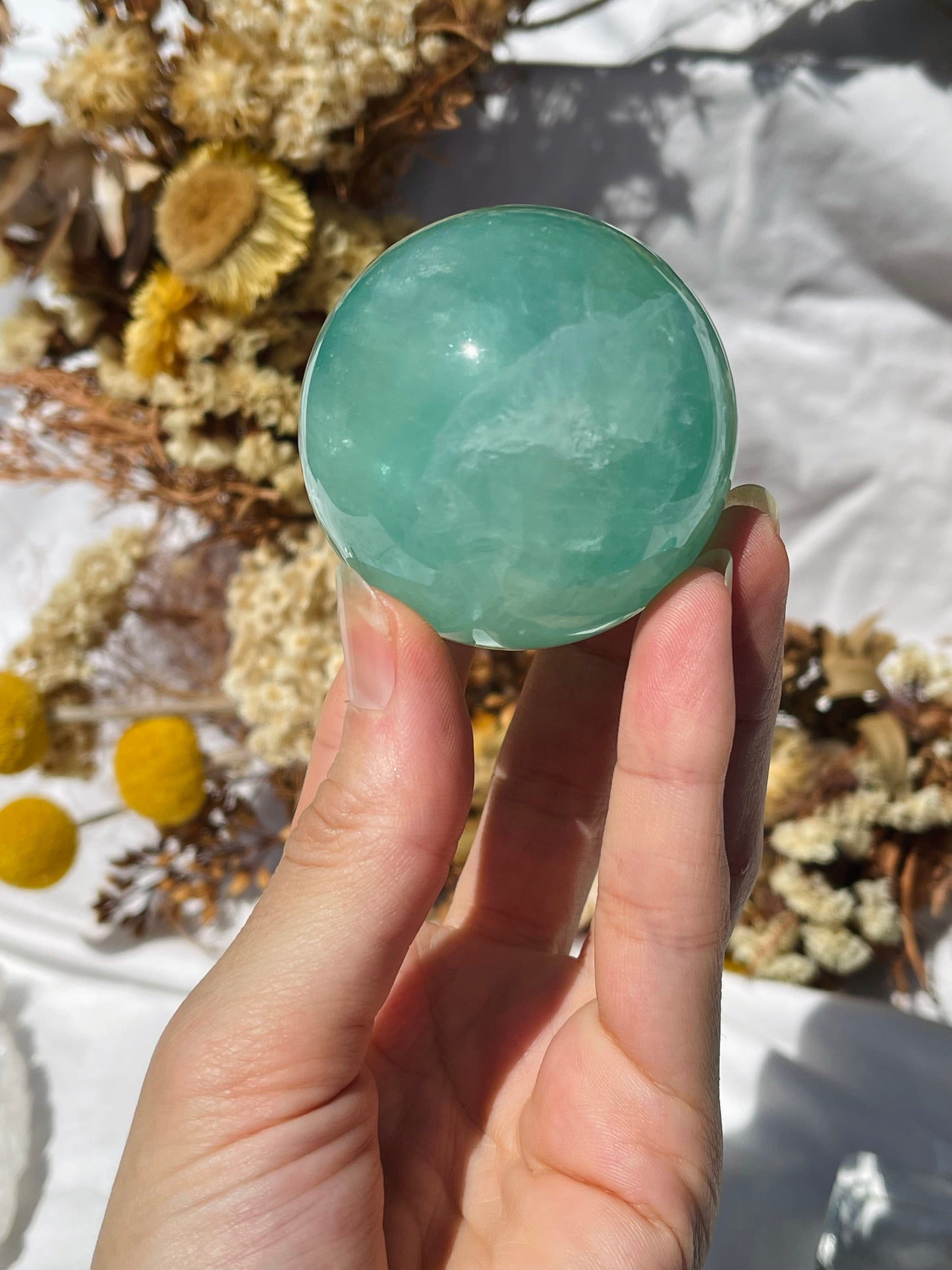 Green Fluorite Sphere #1