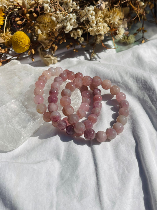 Lavender Rose Quartz Bracelet