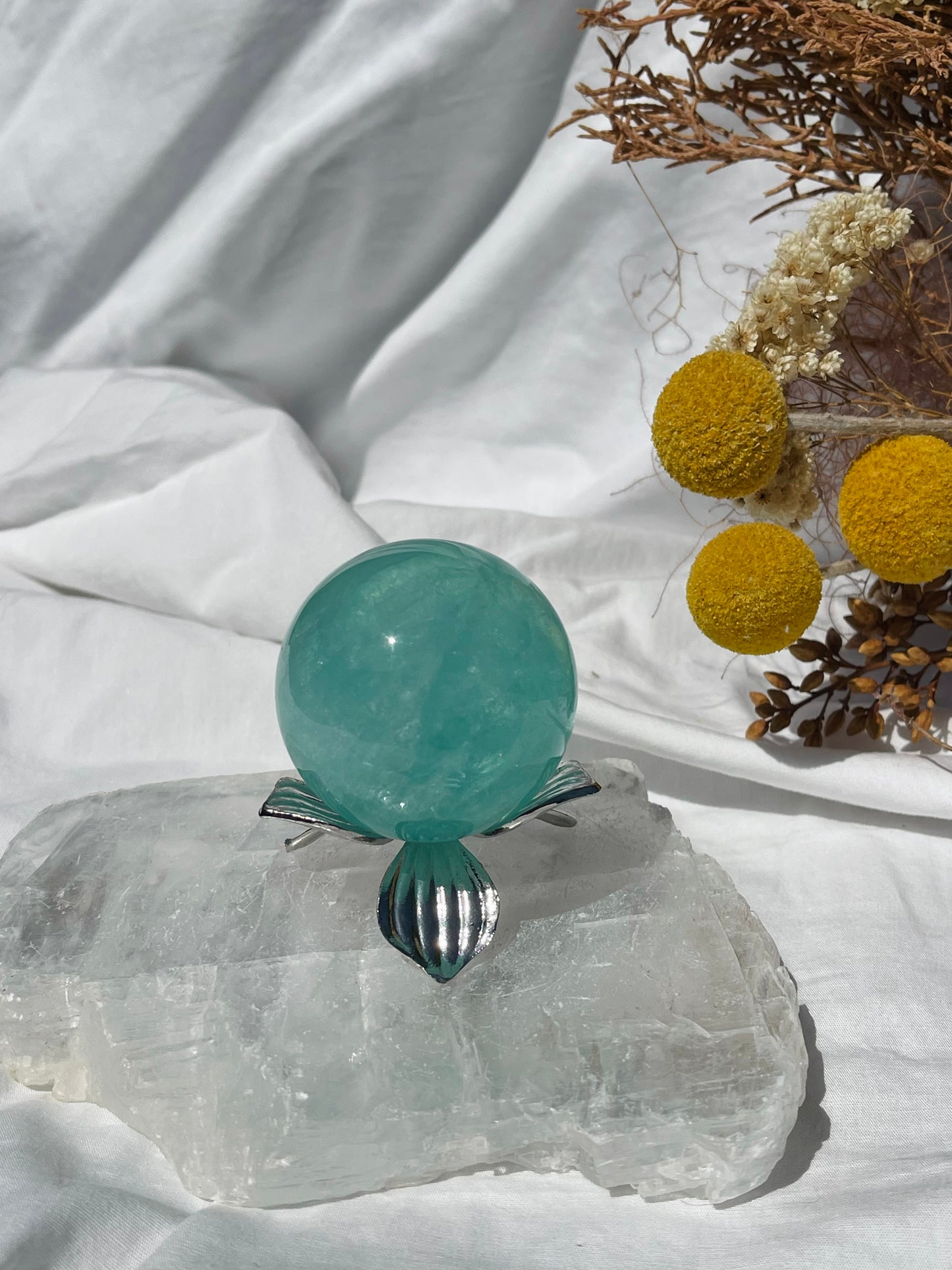 Green Fluorite Sphere #2
