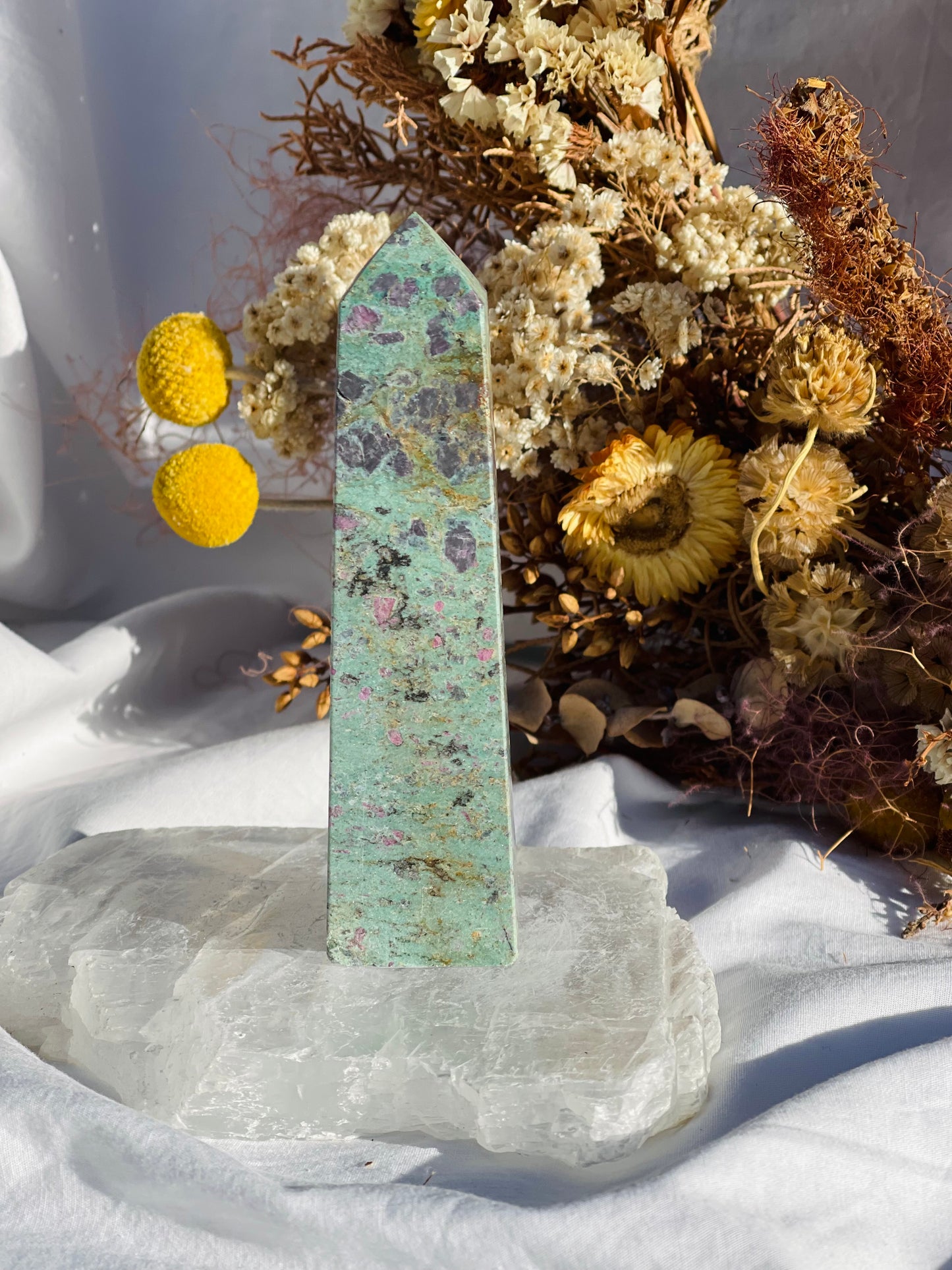 Ruby Fuchsite Point #3