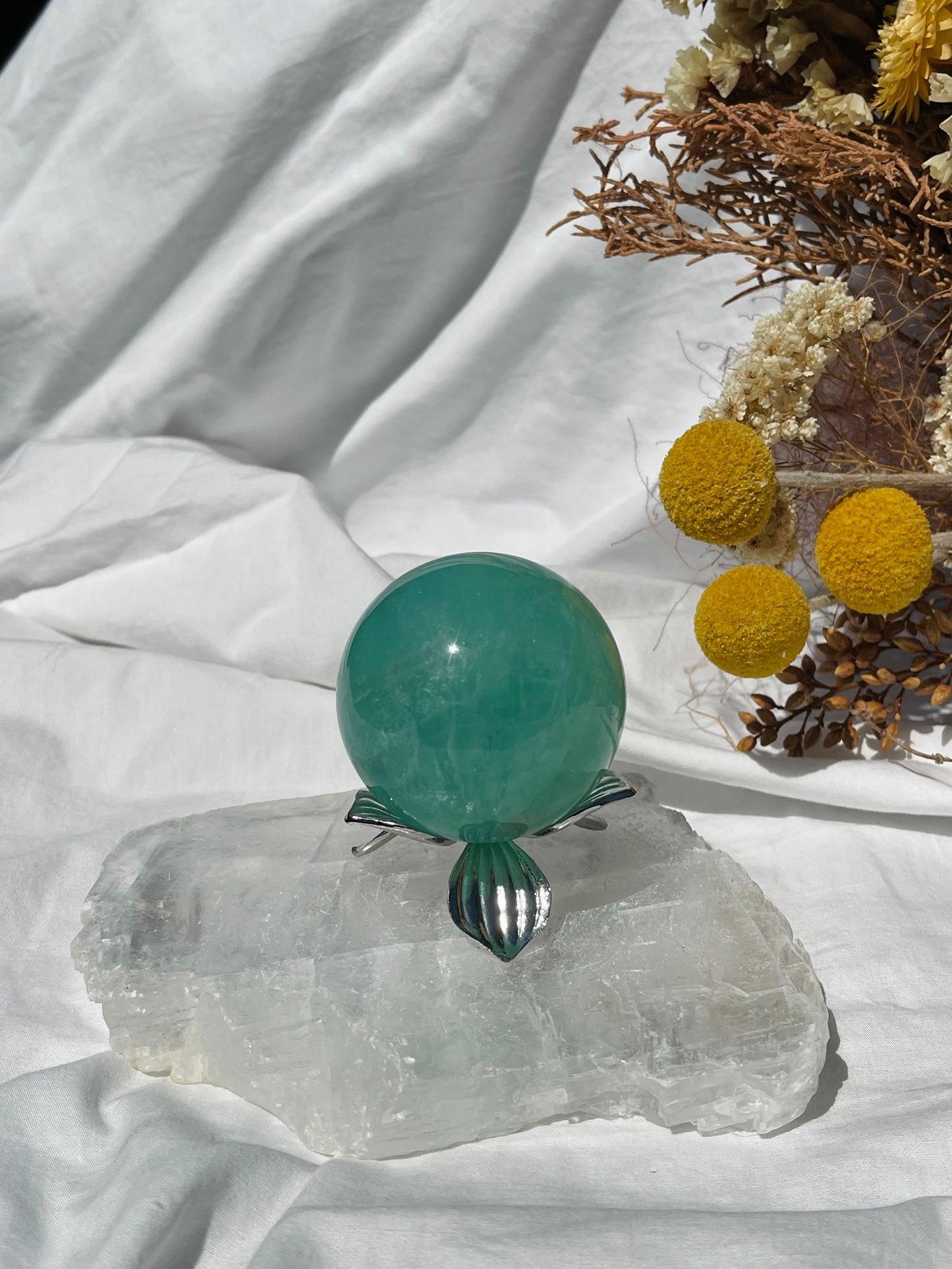 Green Fluorite Sphere #3