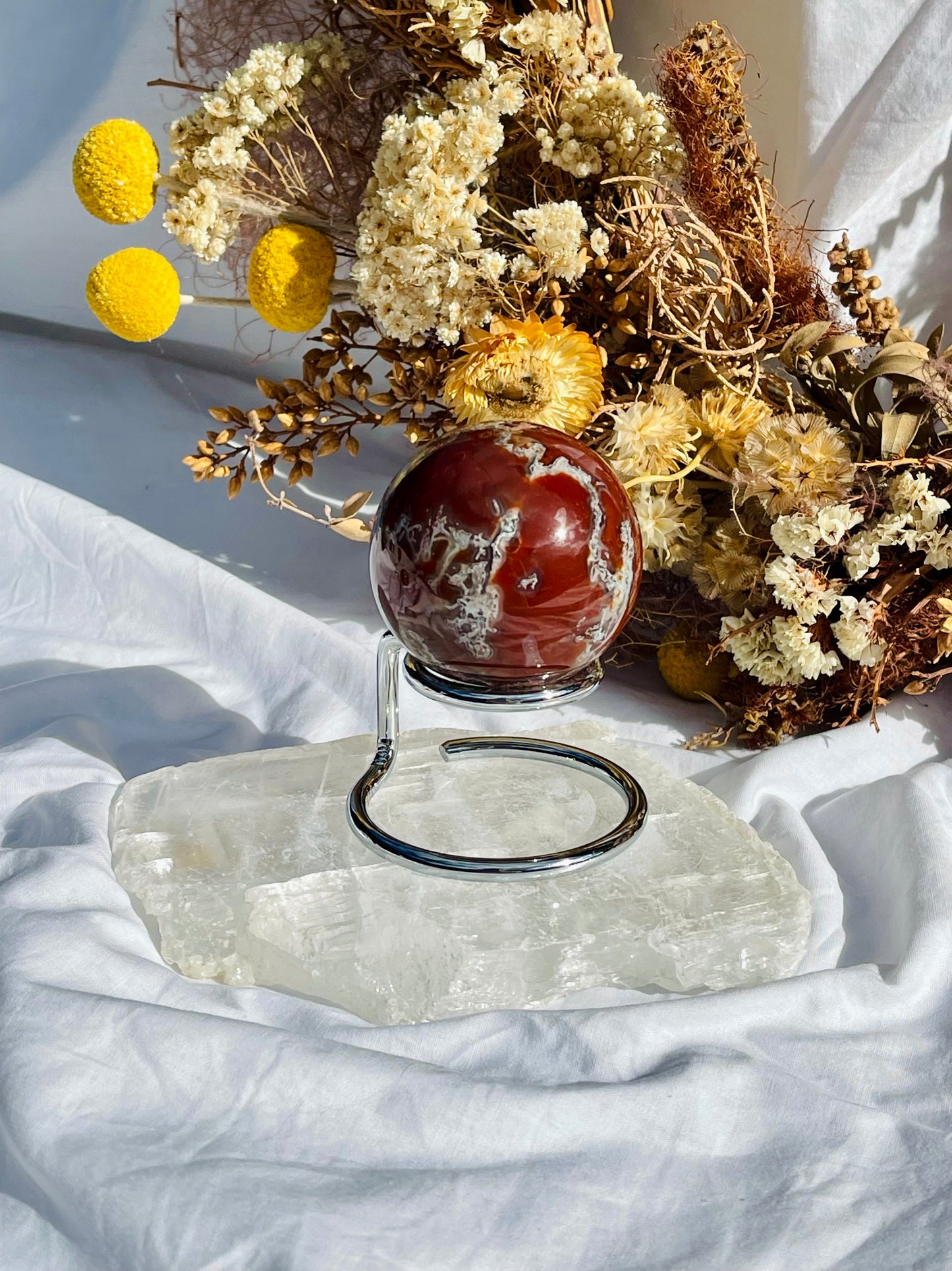 Red Moss Agate Sphere #3