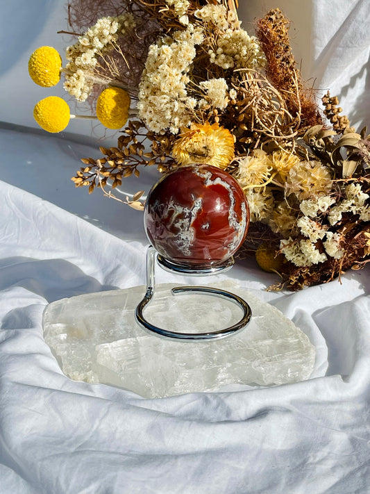 Red Moss Agate Sphere #3