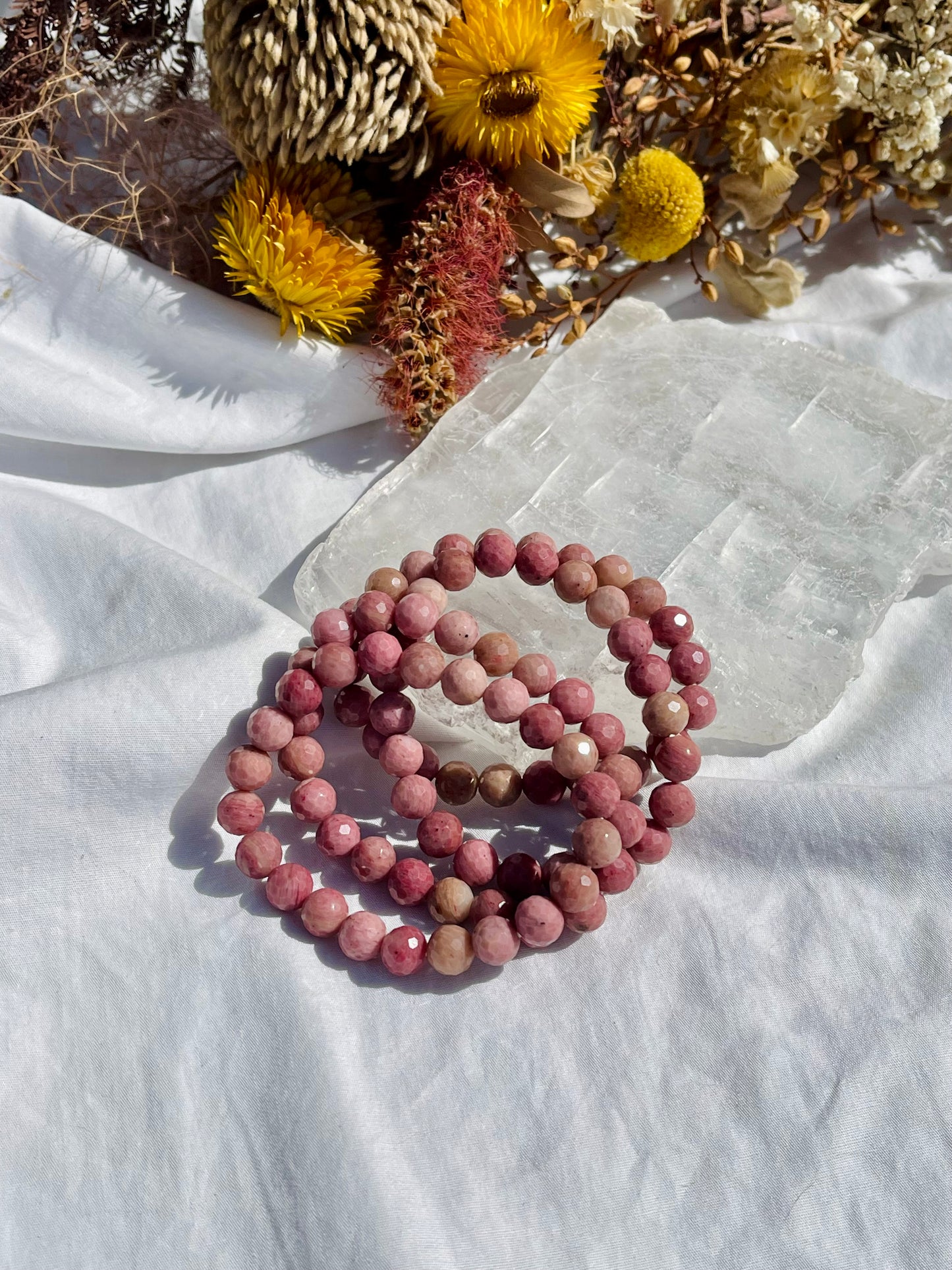 Rhodonite Facet Bracelet
