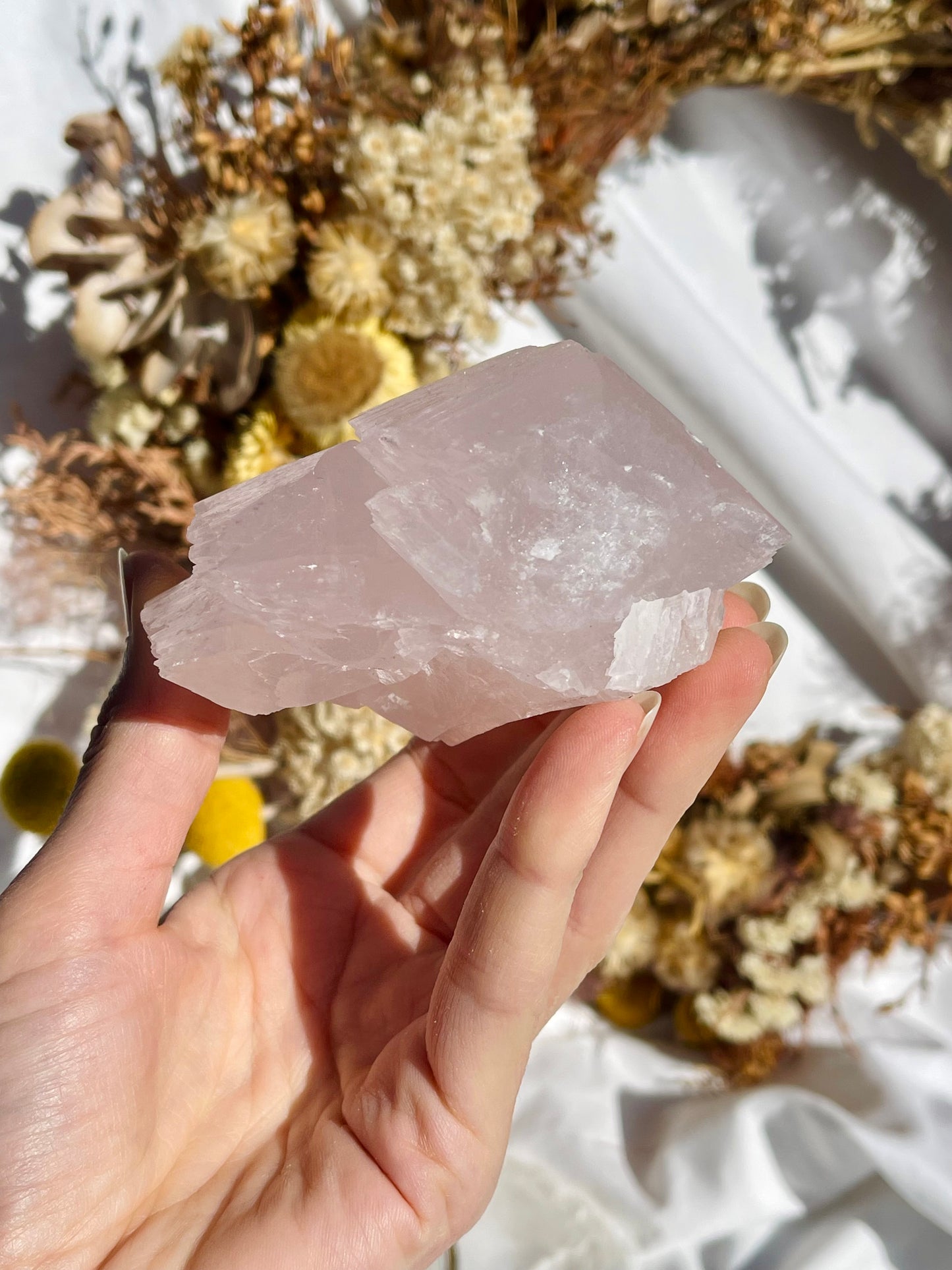 Pink Calcite Pagoda Specimen