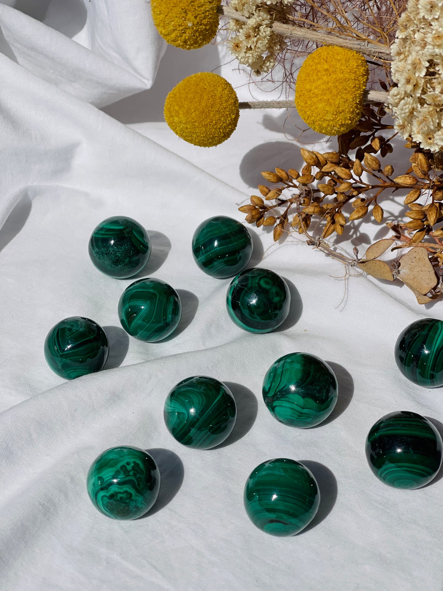 Malachite Mini Sphere | Large