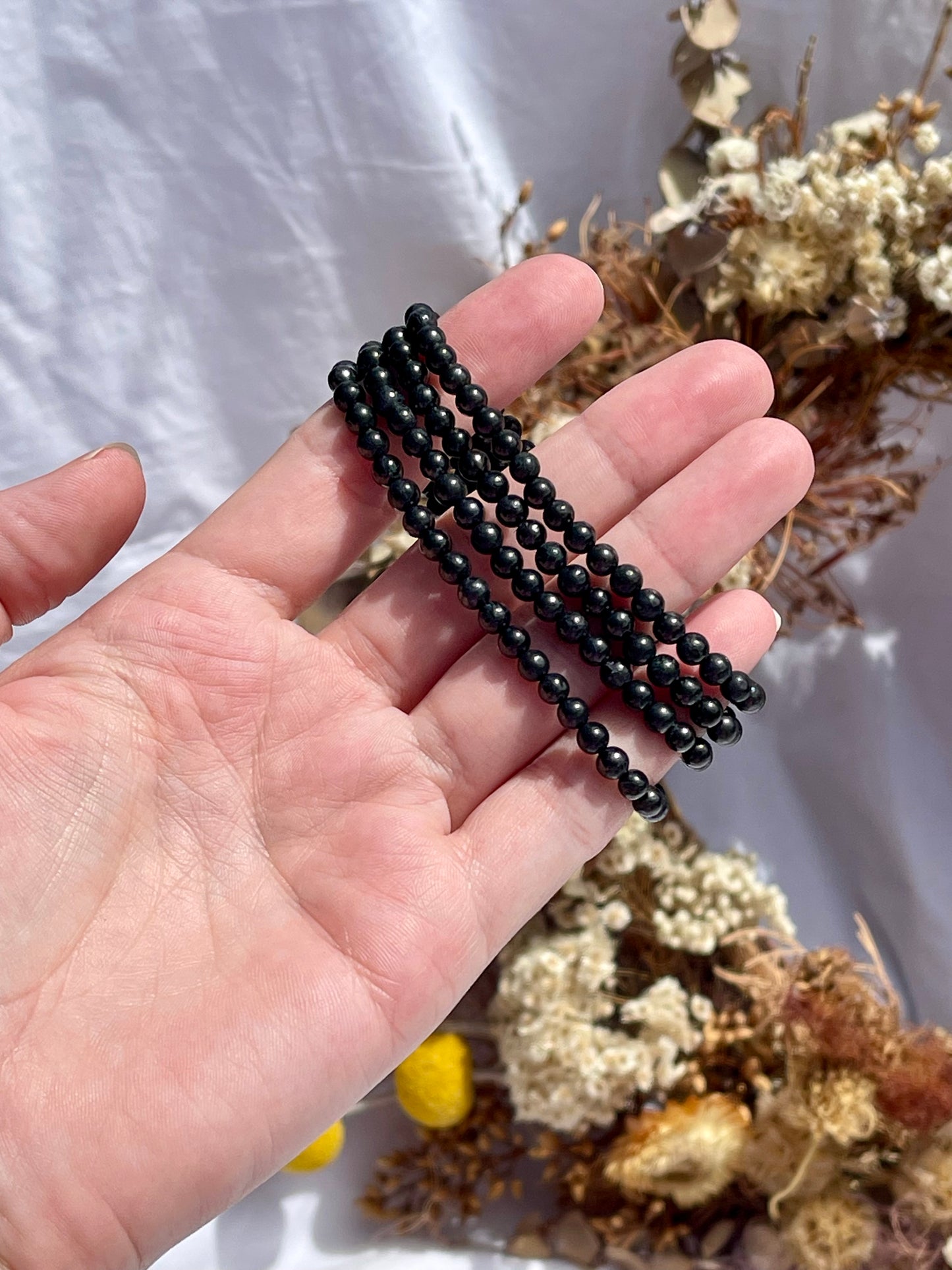 Shungite Bracelet | Small Bead