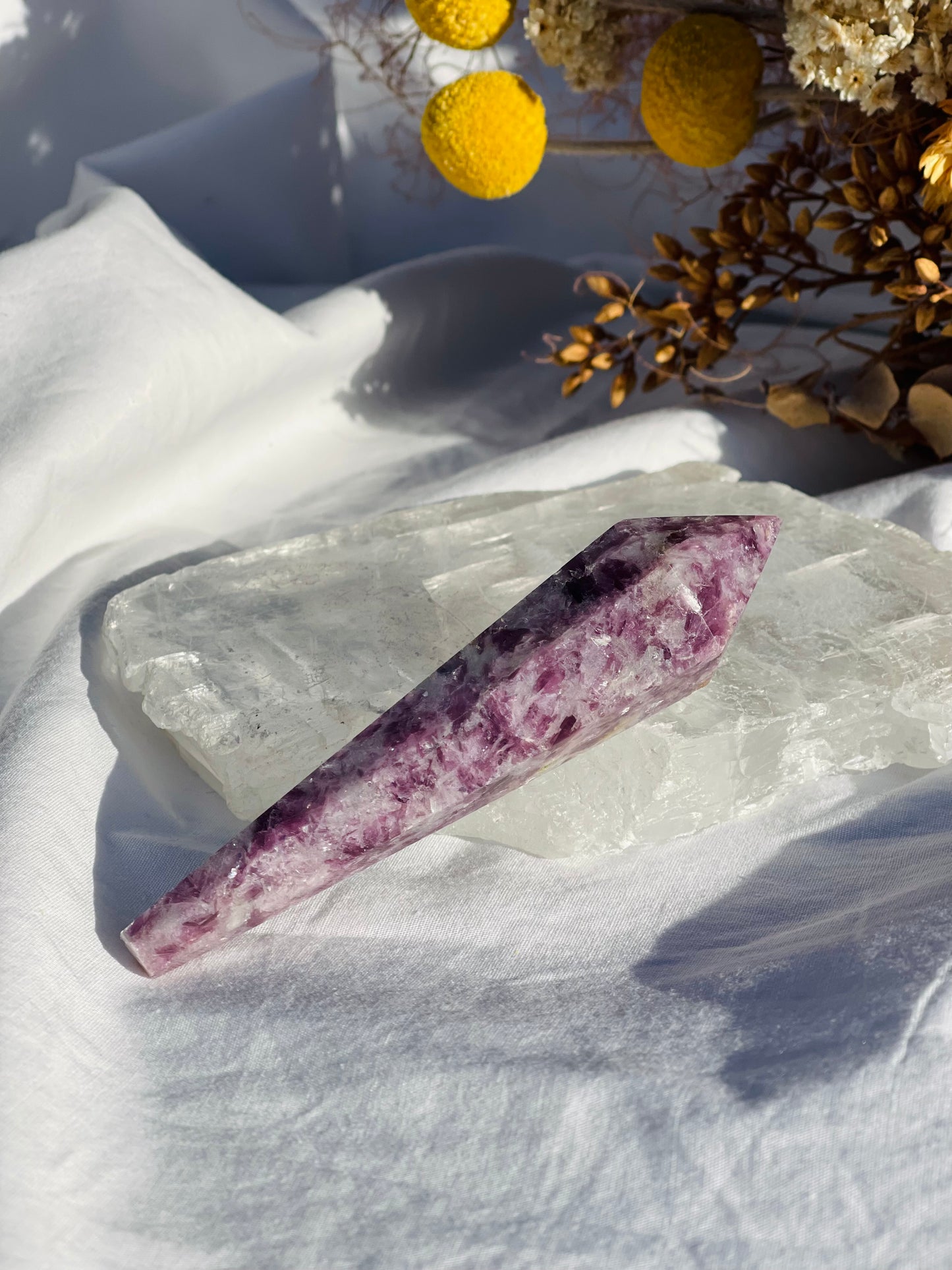 Lepidolite Wand #1