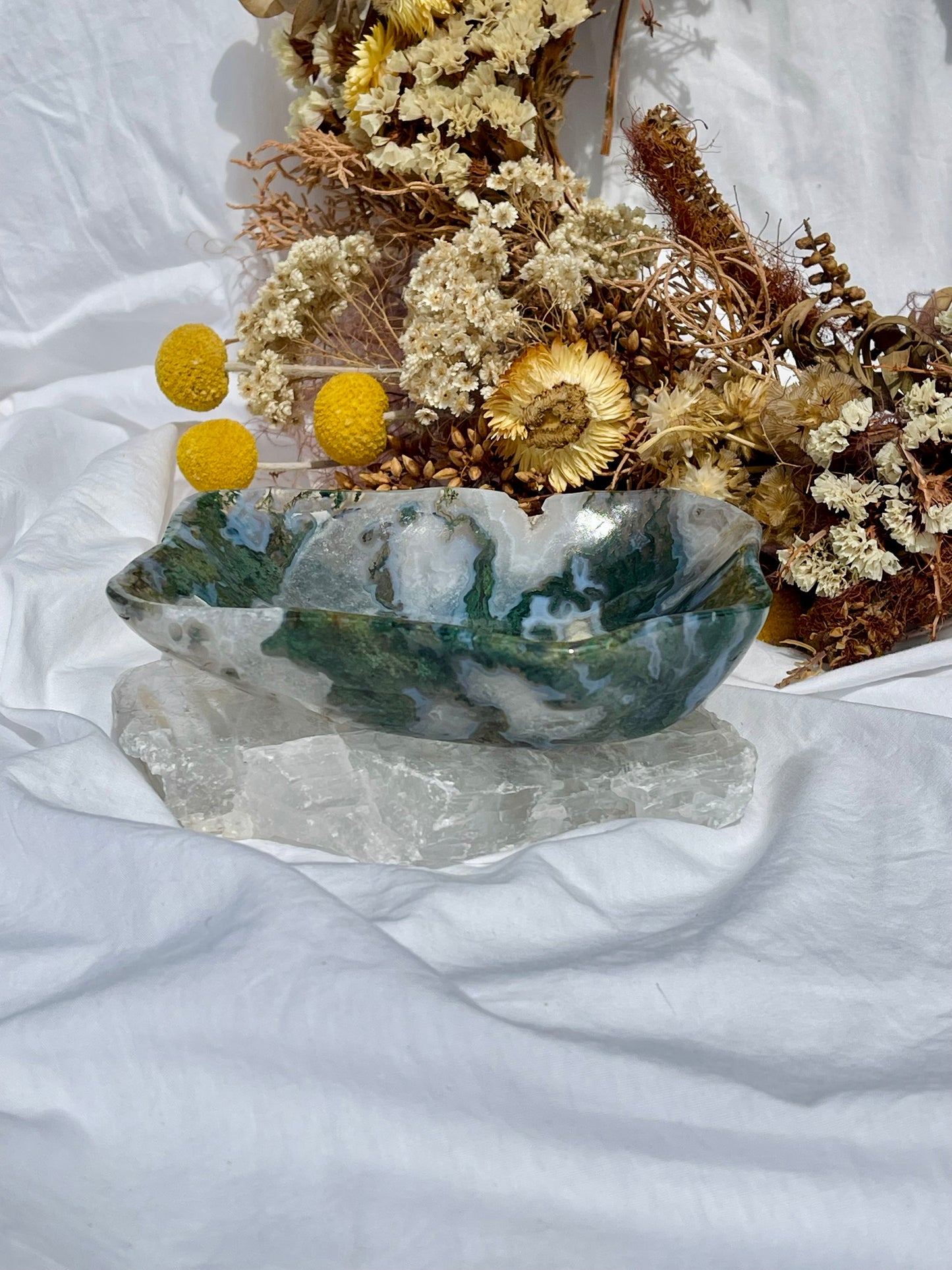 Moss Agate Bowl #1