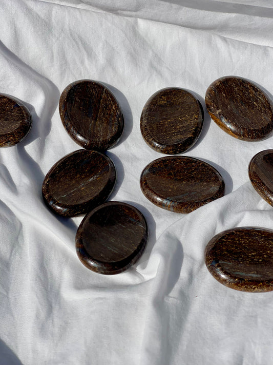 Bronzite Worry Stone
