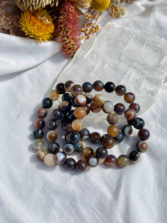 Botswana Agate Bracelet | 12mm