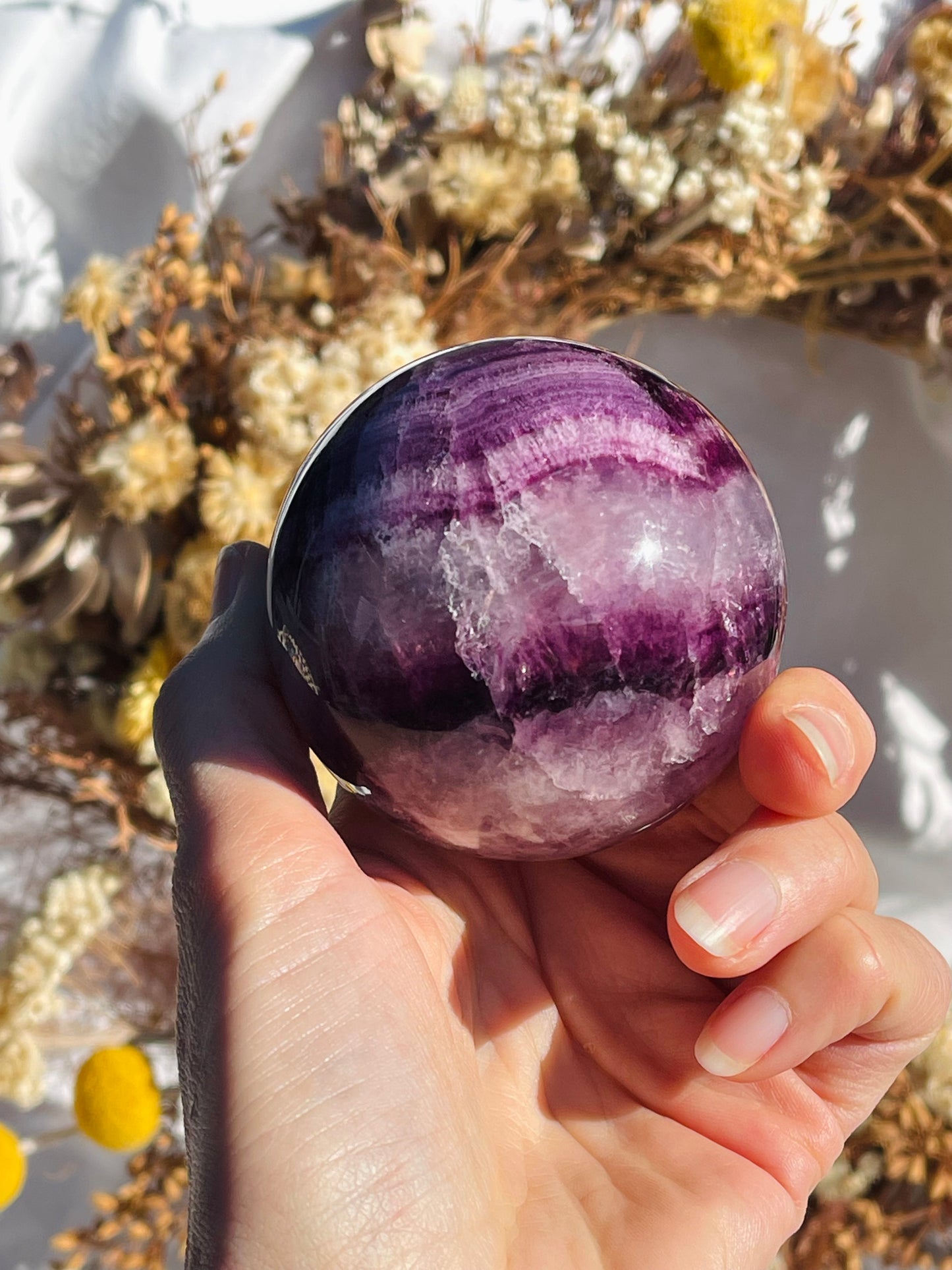 Purple Fluorite Sphere #3