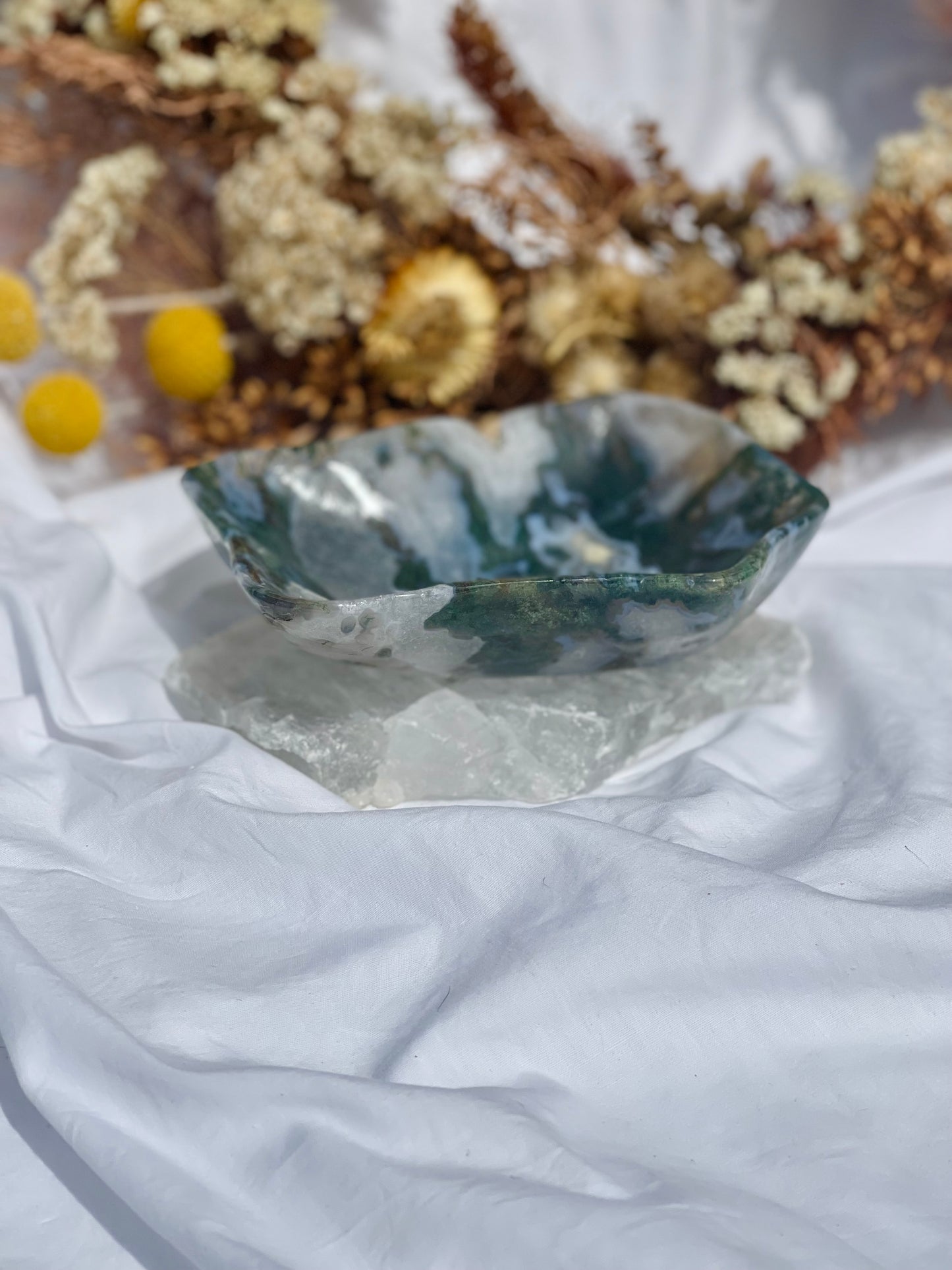 Moss Agate Bowl #1