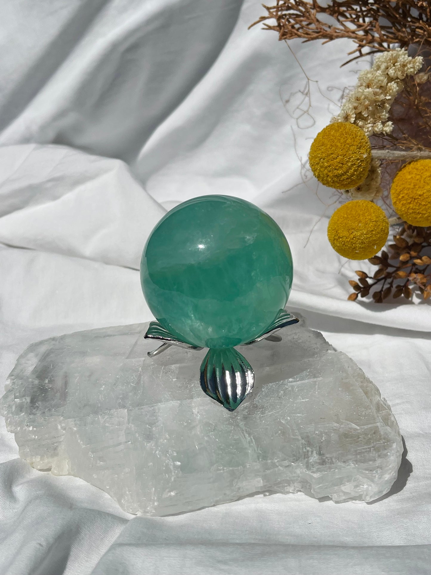 Green Fluorite Sphere #1