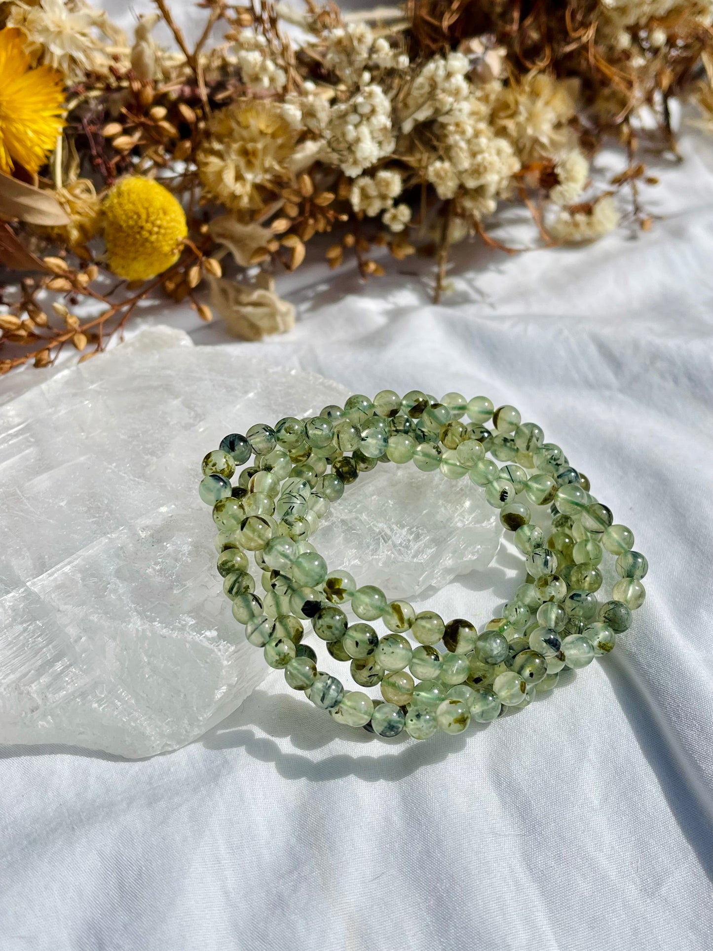 Prehnite Bracelet | 6mm