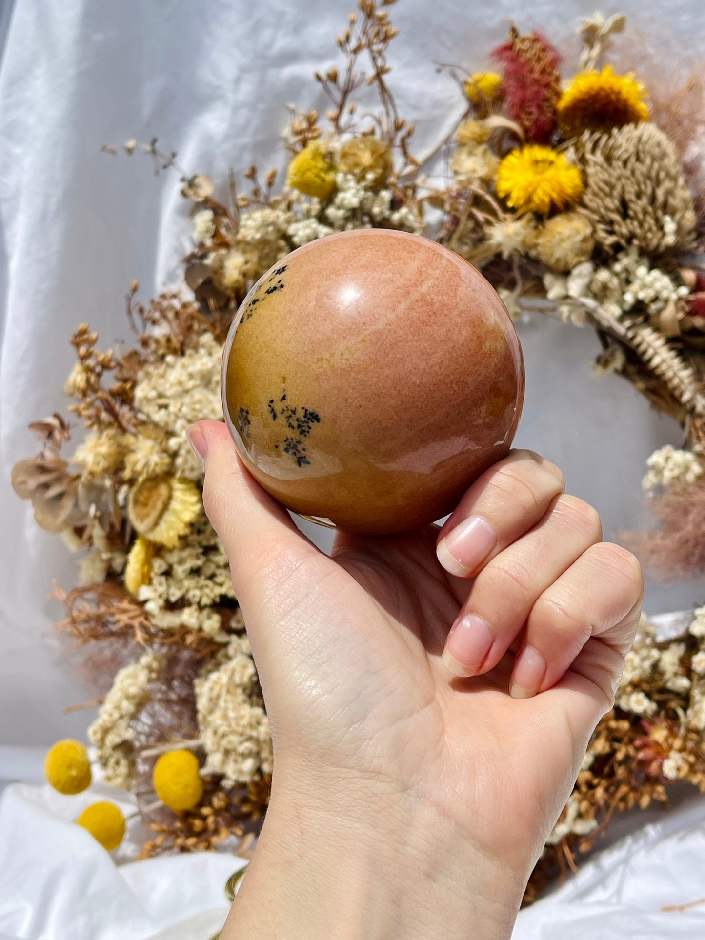 Dendritic Jasper Sphere