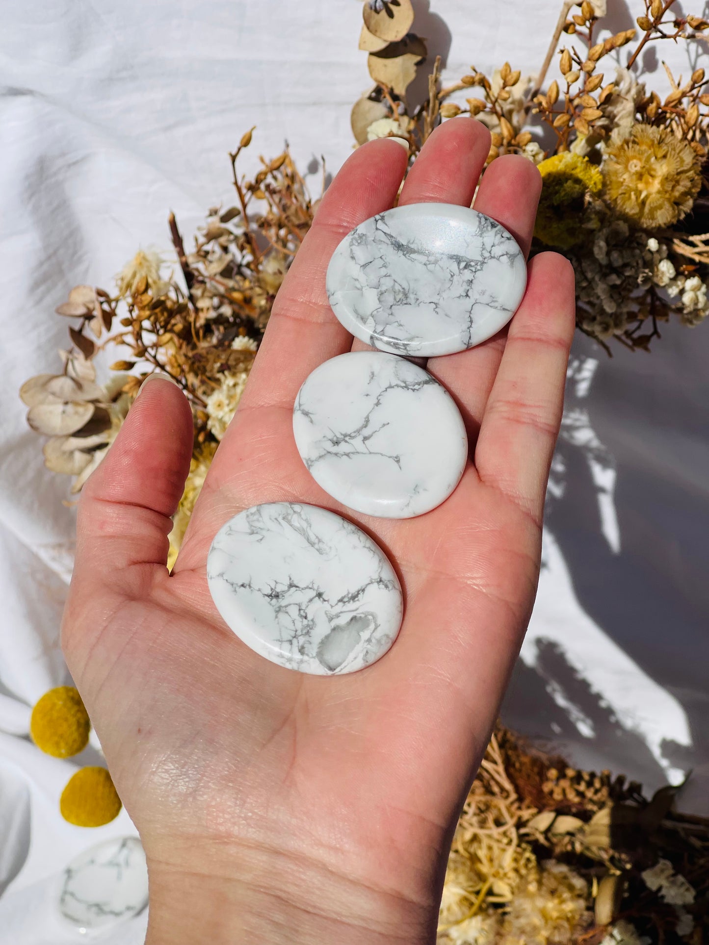 Howlite Worry Stone