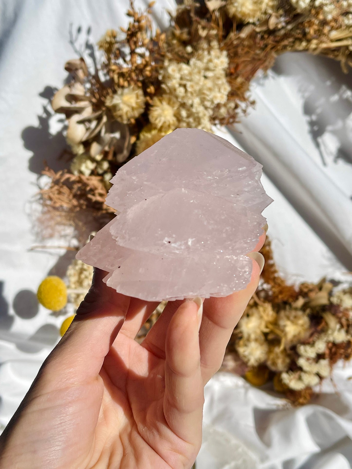 Pink Calcite Pagoda Specimen