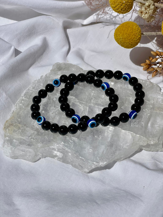 Obsidian, Evil Eye Protection Bracelet