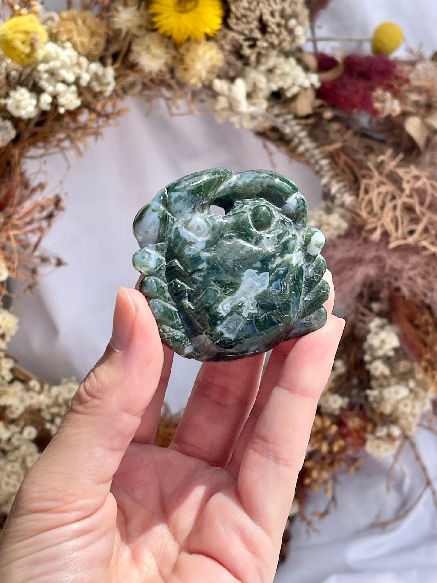 Moss Agate Crab