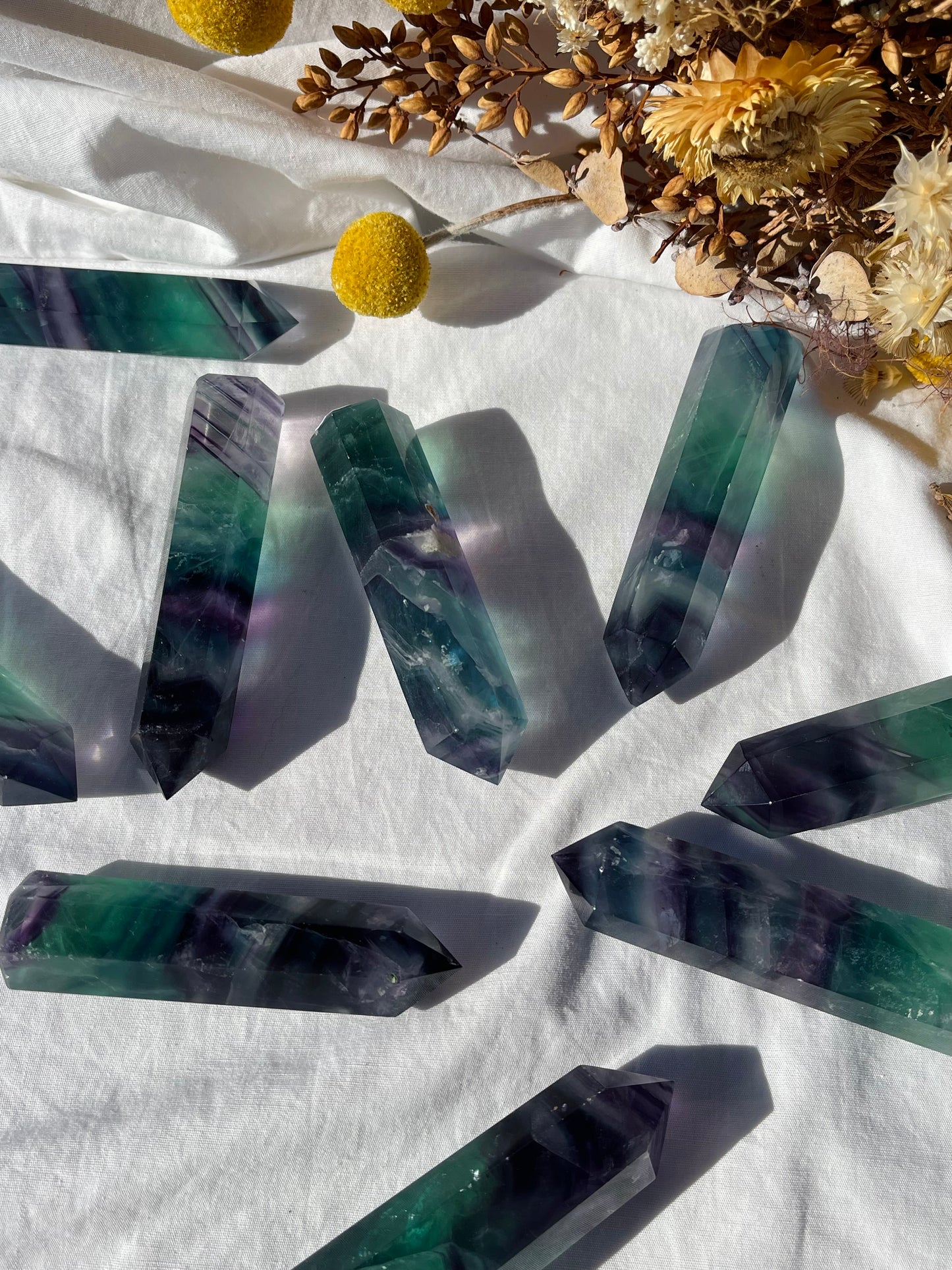 Rainbow Fluorite Point